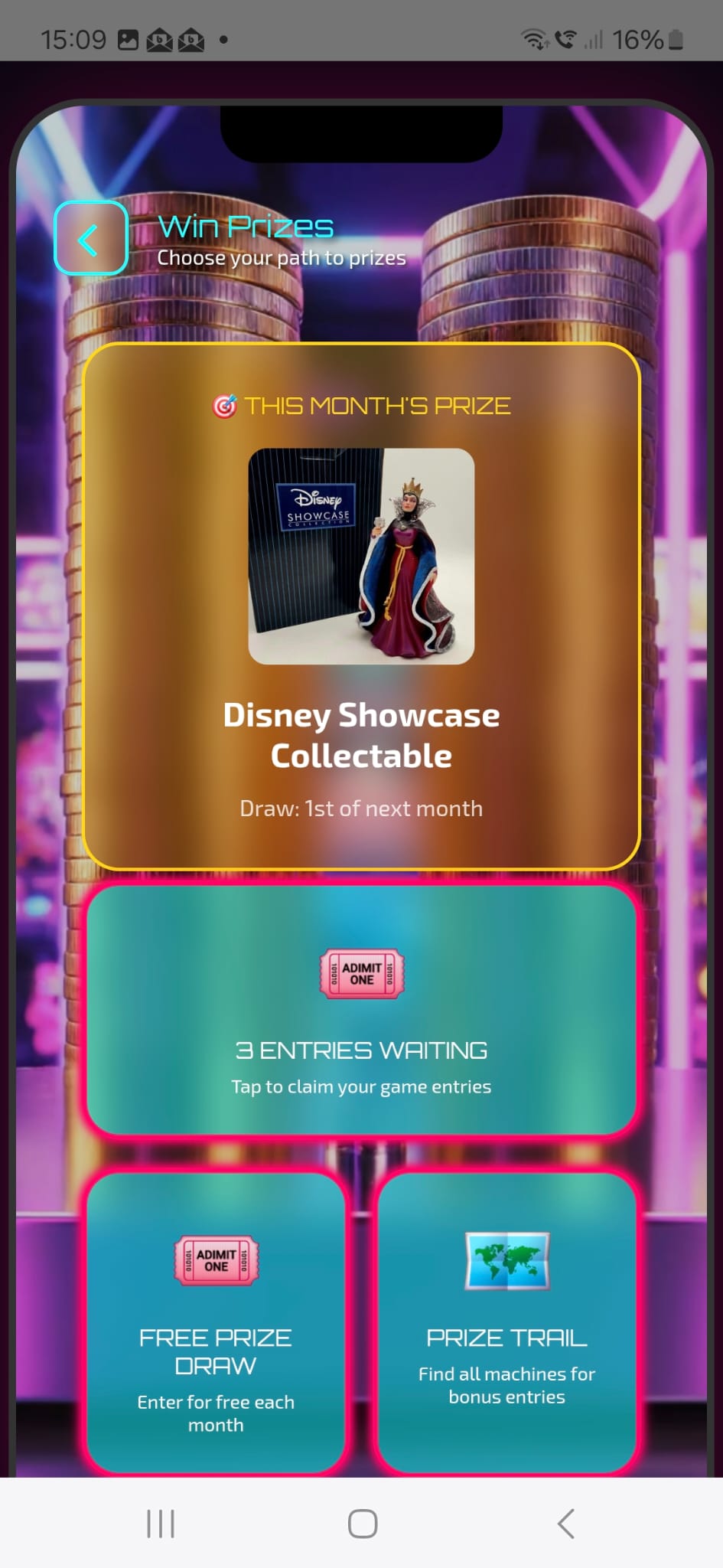 Arcade Prize World venue features